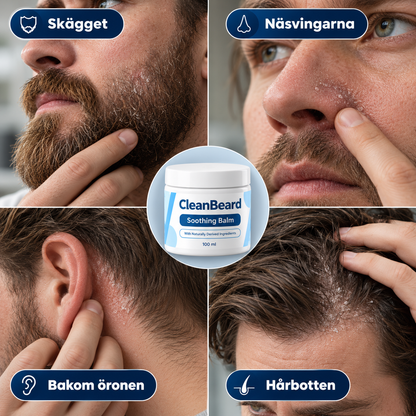CleanBeard™ - Lugna klådan, motverka mjället & behåll skägget