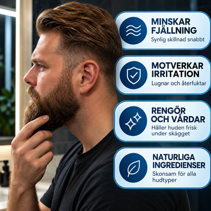 CleanBeard™ - Lugna klådan, motverka mjället & behåll skägget
